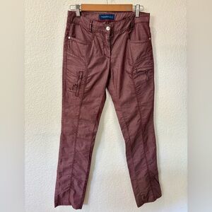 Trussardi Women's Maroon Ankle Pants